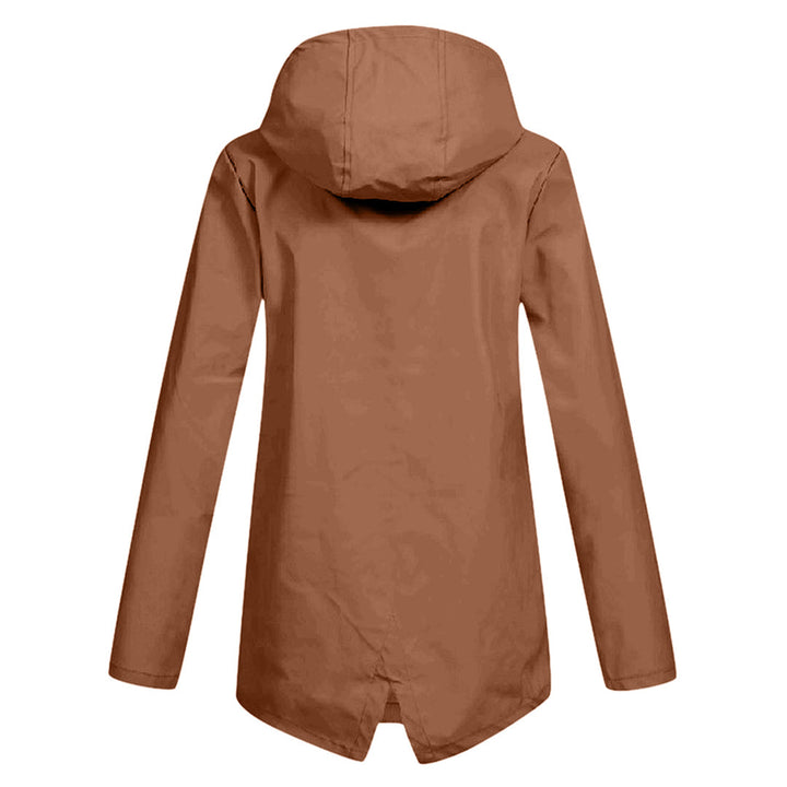 Dasha – Lange Regenjas met Capuchon voor Dames