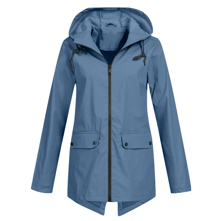 Dasha – Lange Regenjas met Capuchon voor Dames