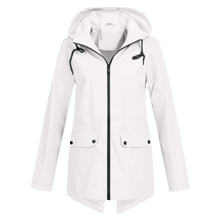 Dasha – Lange Regenjas met Capuchon voor Dames