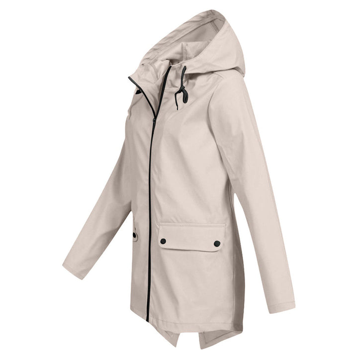 Dasha – Lange Regenjas met Capuchon voor Dames