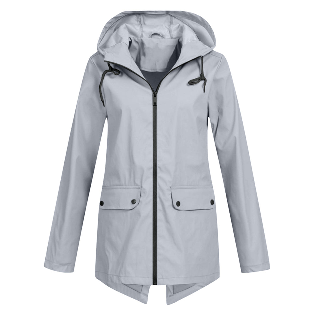 Dasha – Lange Regenjas met Capuchon voor Dames