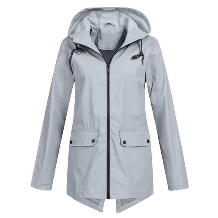 Dasha – Lange Regenjas met Capuchon voor Dames