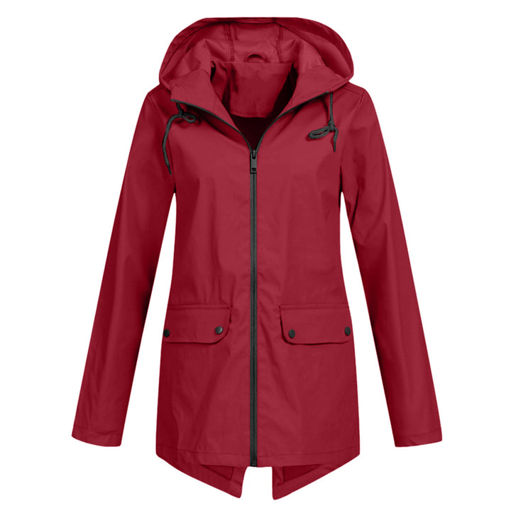 Dasha – Lange Regenjas met Capuchon voor Dames