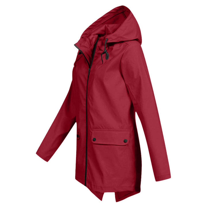 Dasha – Lange Regenjas met Capuchon voor Dames