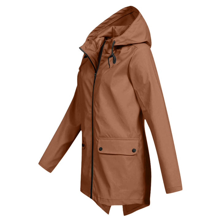 Dasha – Lange Regenjas met Capuchon voor Dames