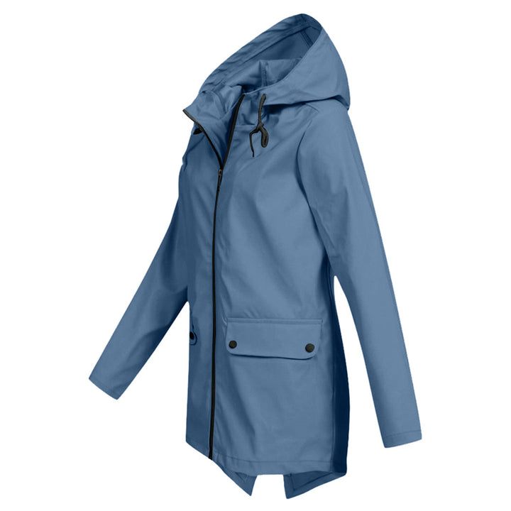 Dasha – Lange Regenjas met Capuchon voor Dames