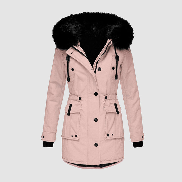 Winterjas voor dames met bontkraag - Zebba