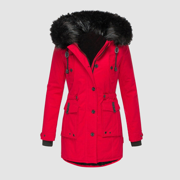 Winterjas voor dames met bontkraag - Zebba