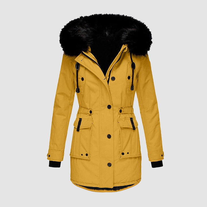 Winterjas voor dames met bontkraag - Zebba