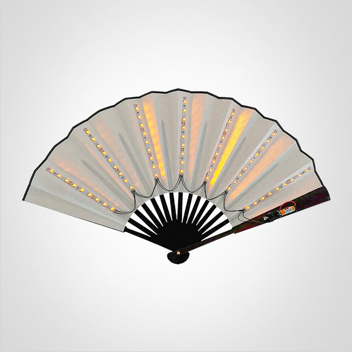 Draagbare Opvouwbare Handventilator met LED-Verlichting