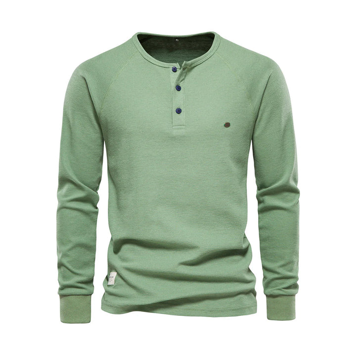 Heren Shirt met lange mouwen en ronde hals