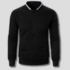 Comfortabele en warme herentrui met rits