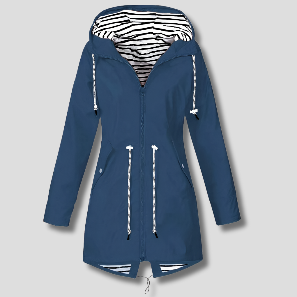 Waterdichte jas met capuchon voor dames