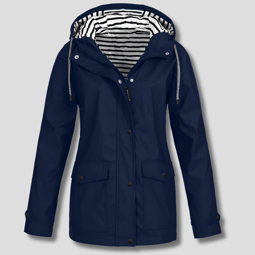 Waterdichte en winddichte capuchonjas voor dames