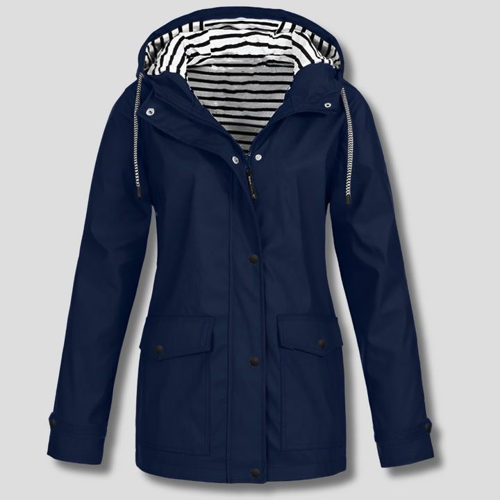 Waterdichte en winddichte capuchonjas voor dames