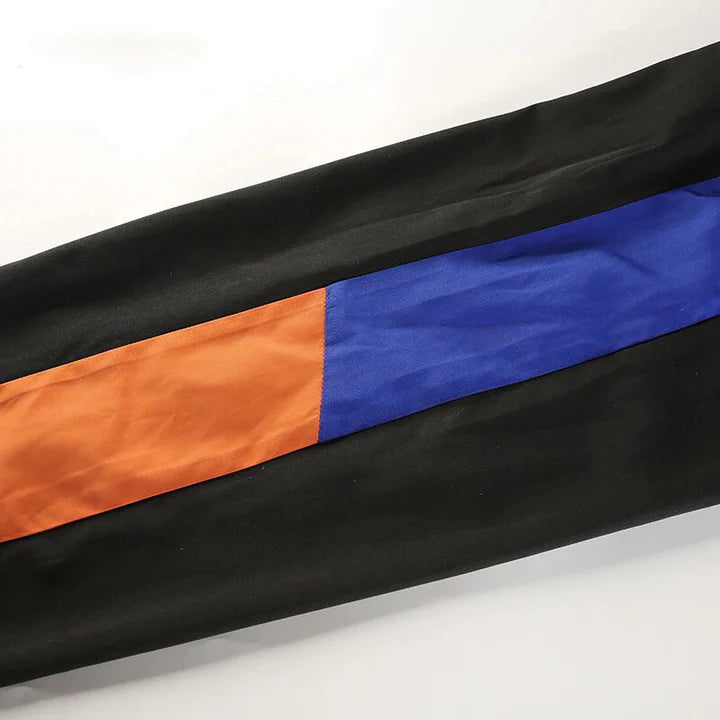 Oranje en blauwe Broek voor Dames met Tijdloze Uitstraling