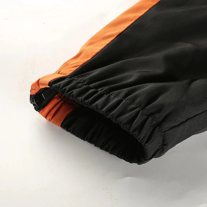 Oranje en blauwe Broek voor Dames met Tijdloze Uitstraling