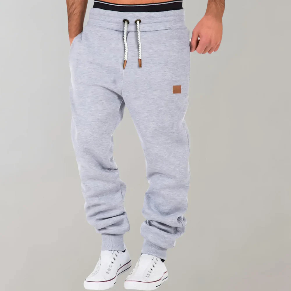 Slim Fit Joggingbroek voor Heren met Trekkoord en Zijzakken