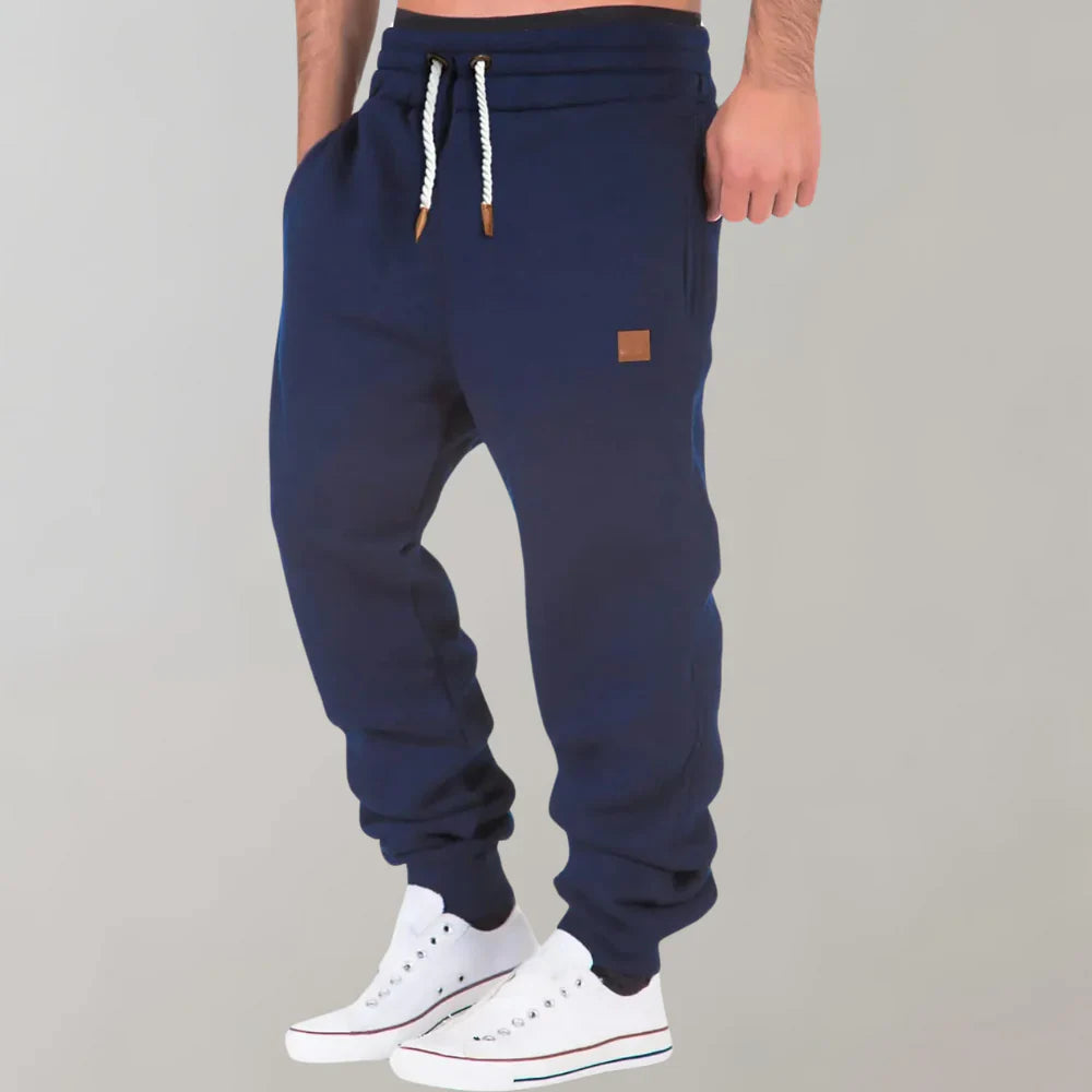 Slim Fit Joggingbroek voor Heren met Trekkoord en Zijzakken
