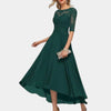 Enkellange Chiffon Jurk met Elegante Details