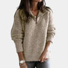 Chique Comfort Trui met Halve Rits voor Dames