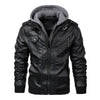 Mucho - Leren jack met capuchon voor mannen