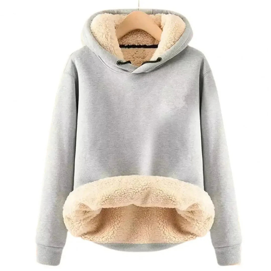 Zachte en Warme Dames Hoodie met Fleecevoering