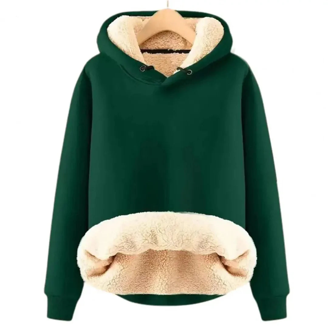 Zachte en Warme Dames Hoodie met Fleecevoering