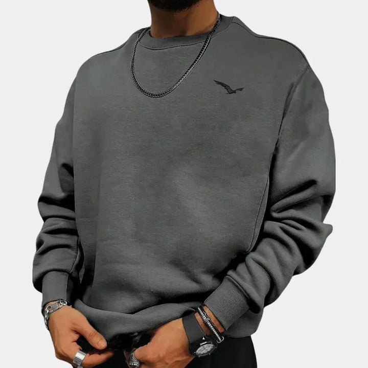 Comfortabele en Stijlvolle Herensweater van Zachte Katoenblend