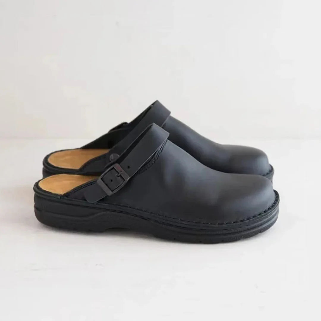 Faux Leren Pantoffels voor Heren met Comfortabele Binnenvoering
