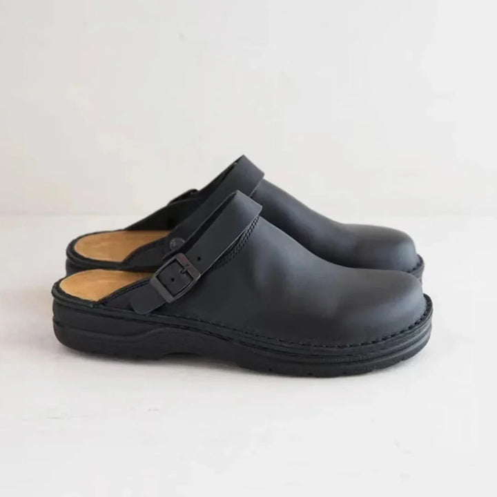 Faux Leren Pantoffels voor Heren met Comfortabele Binnenvoering