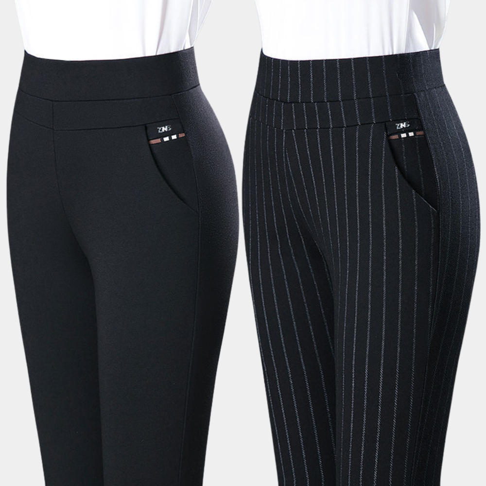 Frecia - Comfortabele stretchbroek met hoge taille