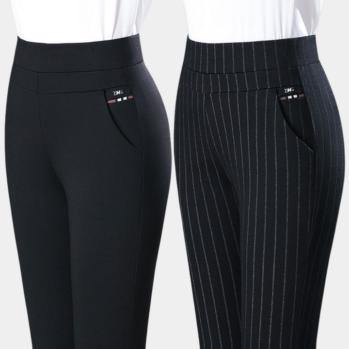 Frecia - Comfortabele stretchbroek met hoge taille