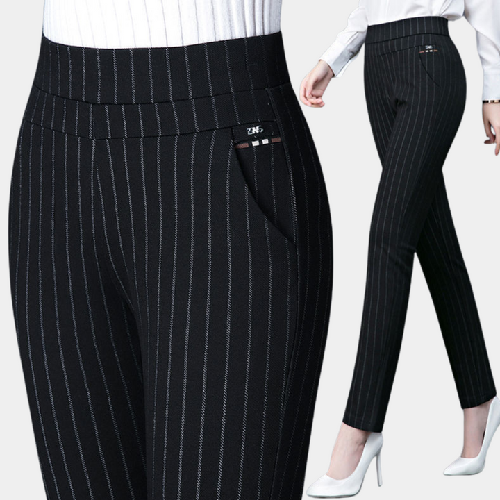 Frecia - Comfortabele stretchbroek met hoge taille