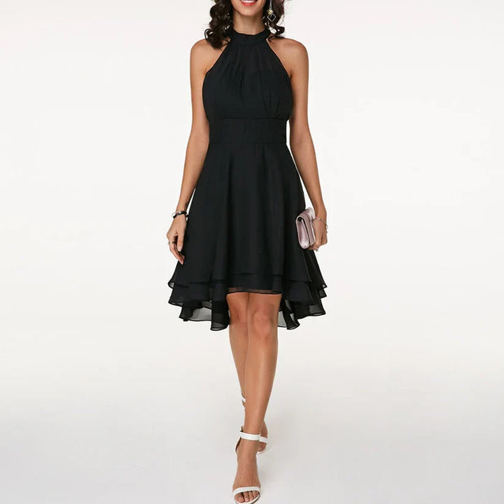 Elegante Halterjurk met Ruffle Zoom voor de Zomer