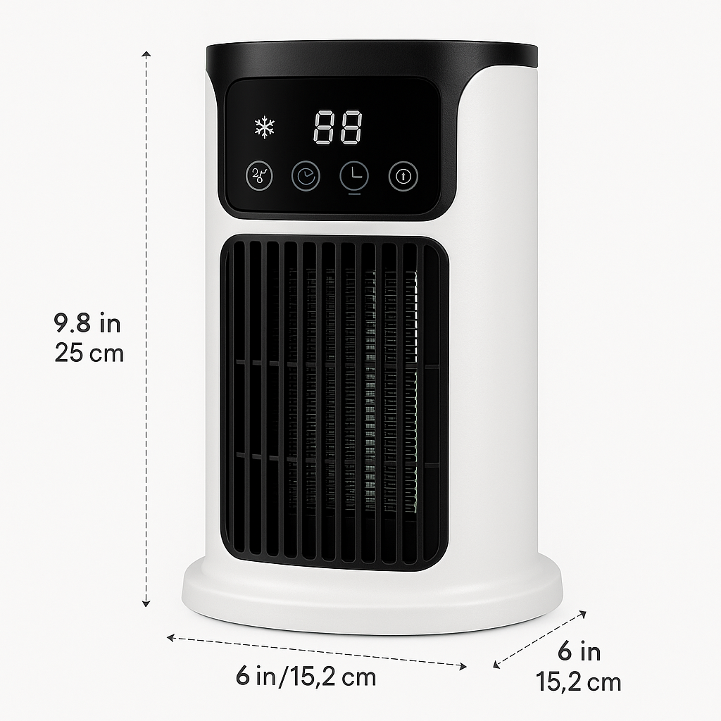 Draagbare 3-in-1 USB Airconditioner met Luchtbevochtiger en Sfeerverlichting