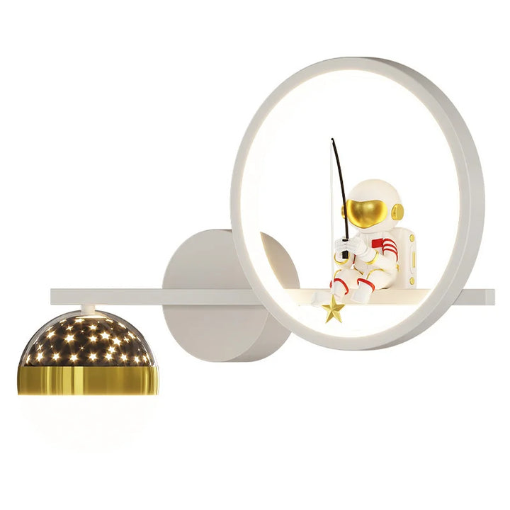Moderne wandlamp kinderkamer met sterrenlicht