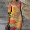 Moeiteloze en comfortabele boho-jurk met bloemenruffles