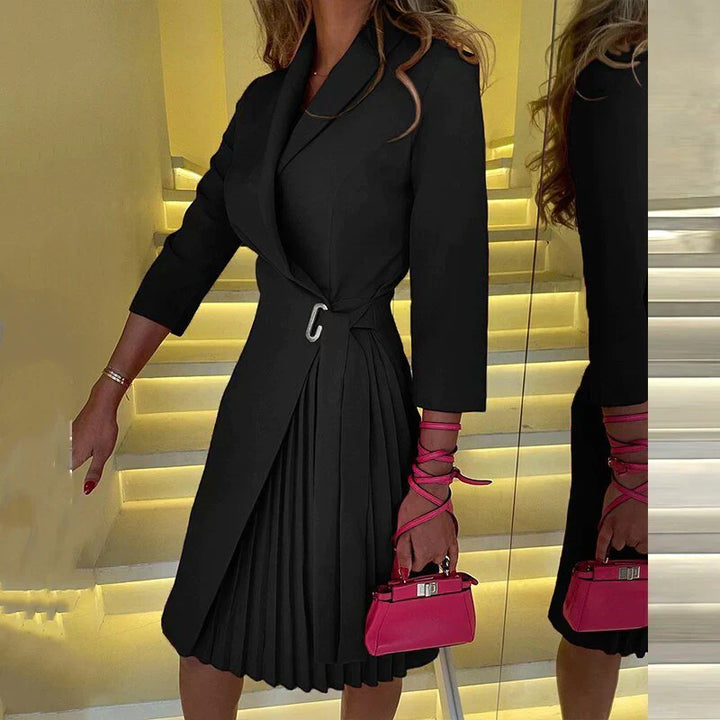 Elegante Midi-jurk met V-hals