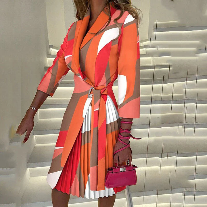 Elegante Midi-jurk met V-hals