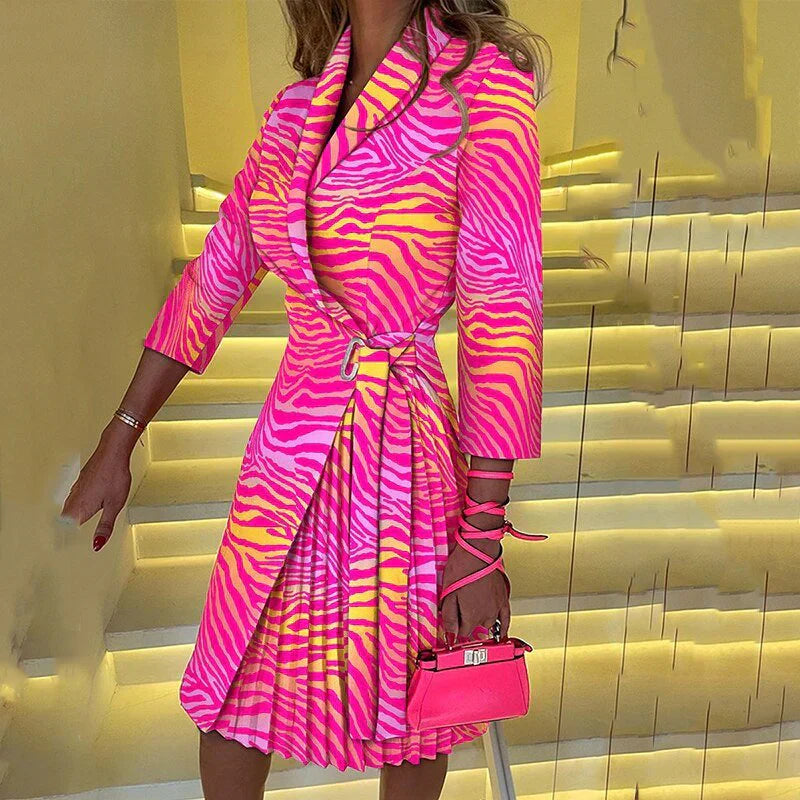 Elegante Midi-jurk met V-hals