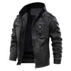 Zwarte Leren Jas met Tijdloze Vintage Look