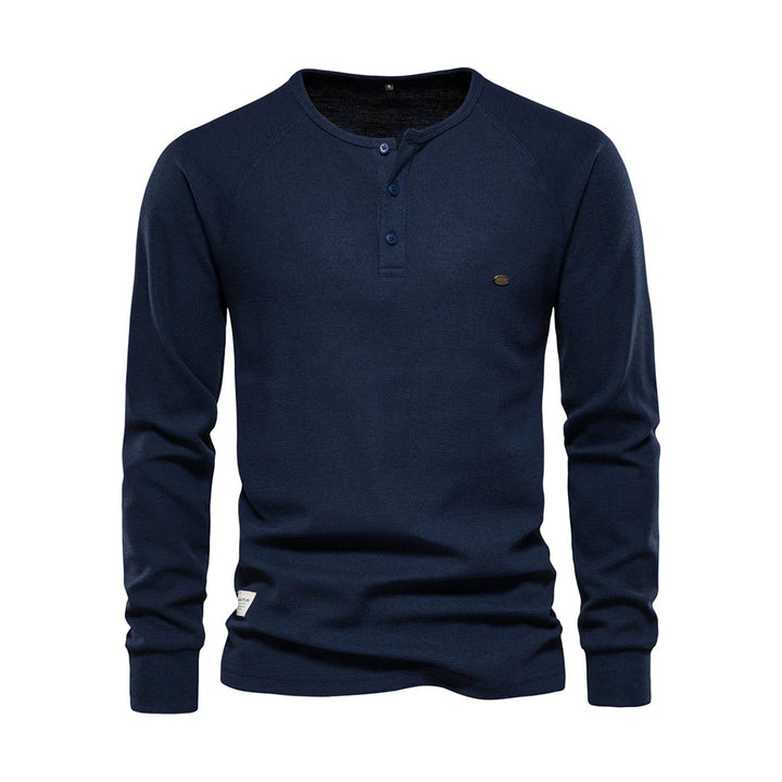 Heren Shirt met lange mouwen en ronde hals