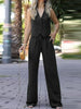 Elegant Mouwloos Blazerpak voor Dames
