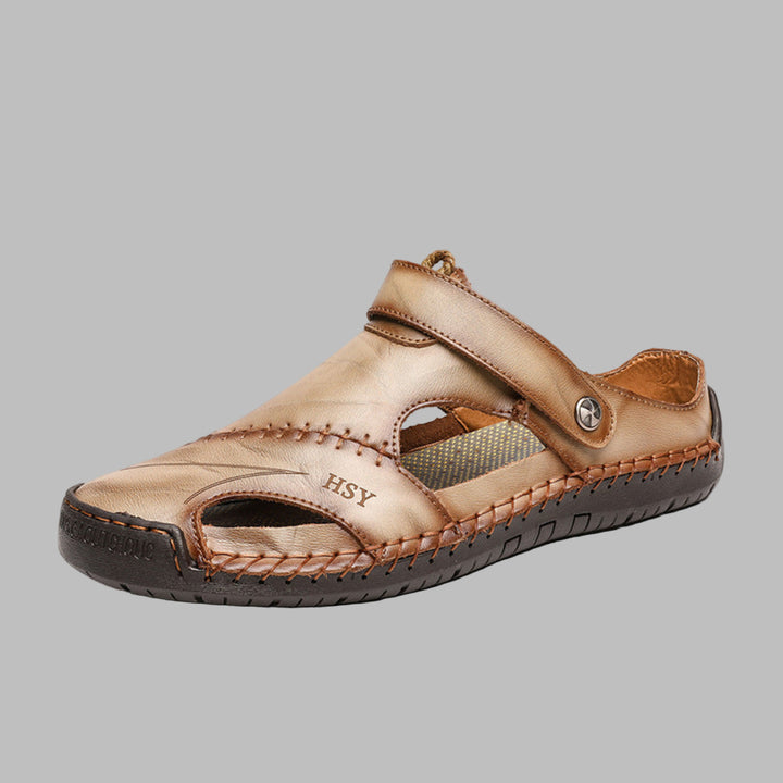 Comfortabele leren sandalen voor heren