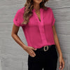 Elegante blouse met V-hals - Mia