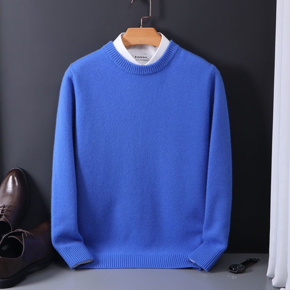 Oversized kasjmiertrui voor heren