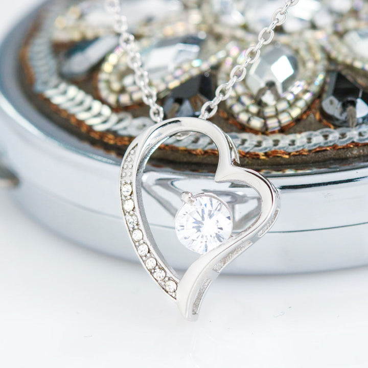 Hartvormige Hangerketting met Rhinestone Decoratie