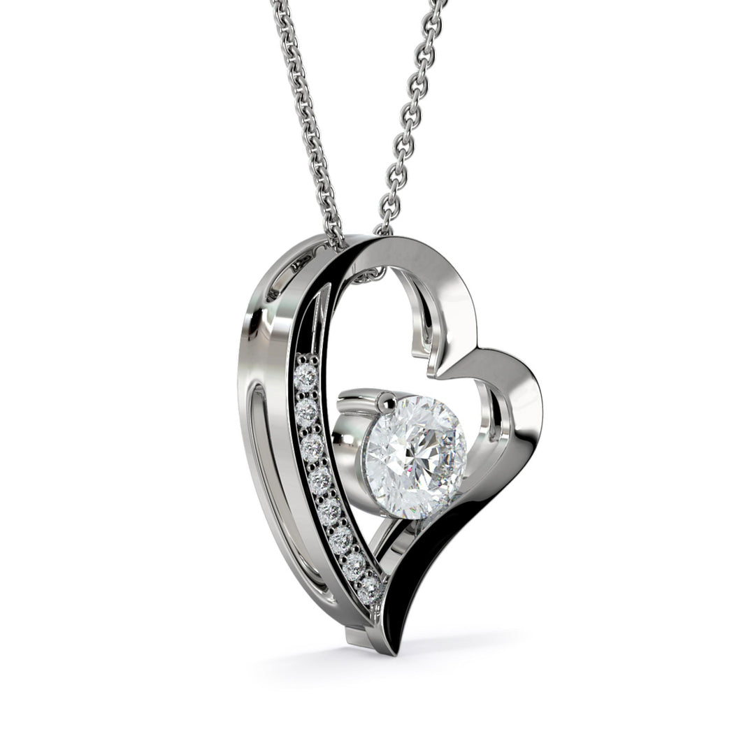 Hartvormige Hangerketting met Rhinestone Decoratie