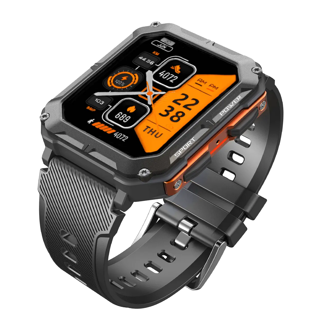Outdoor Smartwatch met 5ATM Waterdichtheid en Gezondheidsmonitoring